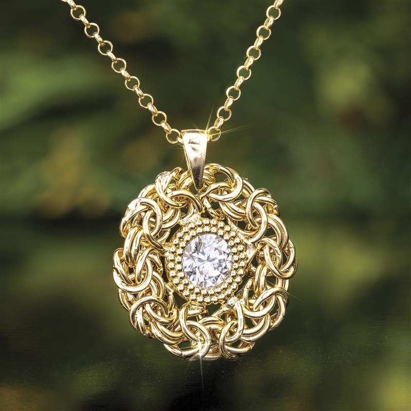 Bizantina Moissanite Necklace